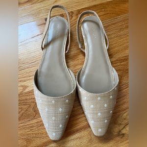 Ann Taylor Swiss Dot Slingback